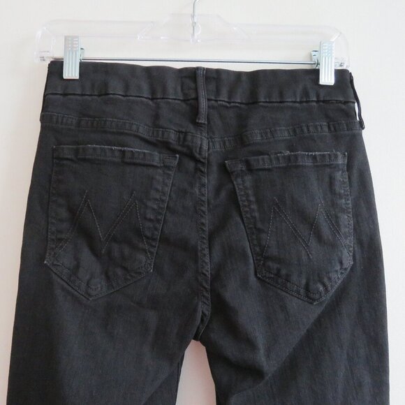 MOTHER Looker Ankle Fray Jeans in Guilty as Sin - Size 24 - Picture 10 of 15